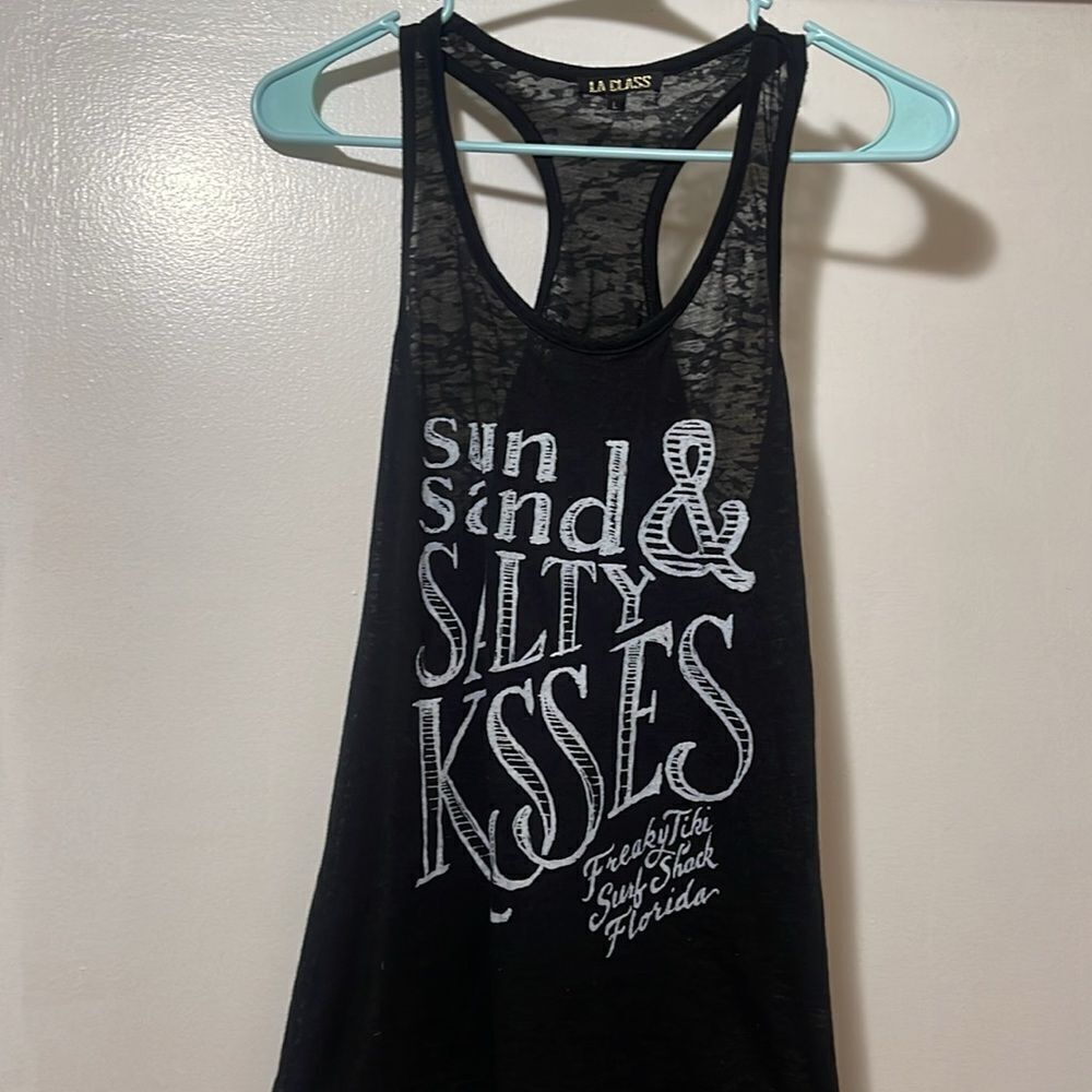 Freaky Tiki surf shack Florida racer back tank top large - Picture 2 of 5